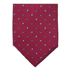 Jos. A. Bank Mens Tie Red Silk Stain Resistant New NWT